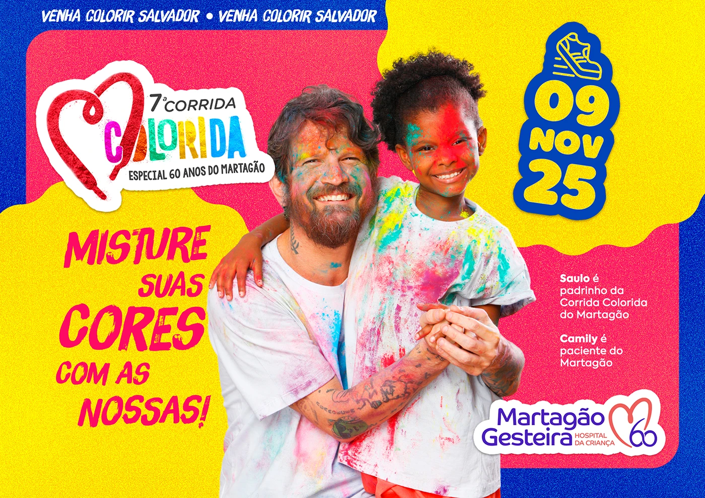 Capa do projeto Corrida Colorida — Martagão 60 Anos