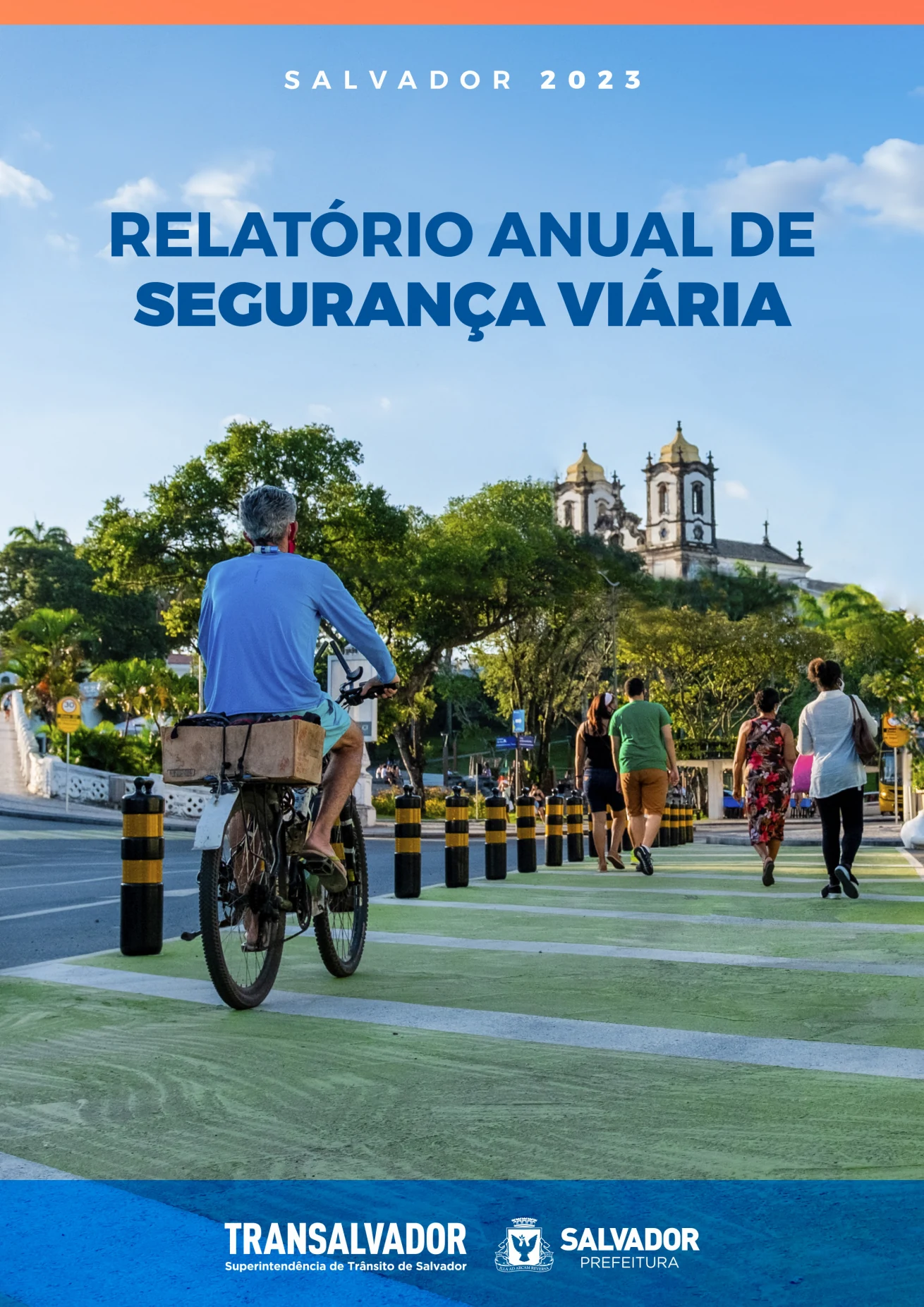 Capa do Relatório Anual de Segurança Viária de Salvador 2023